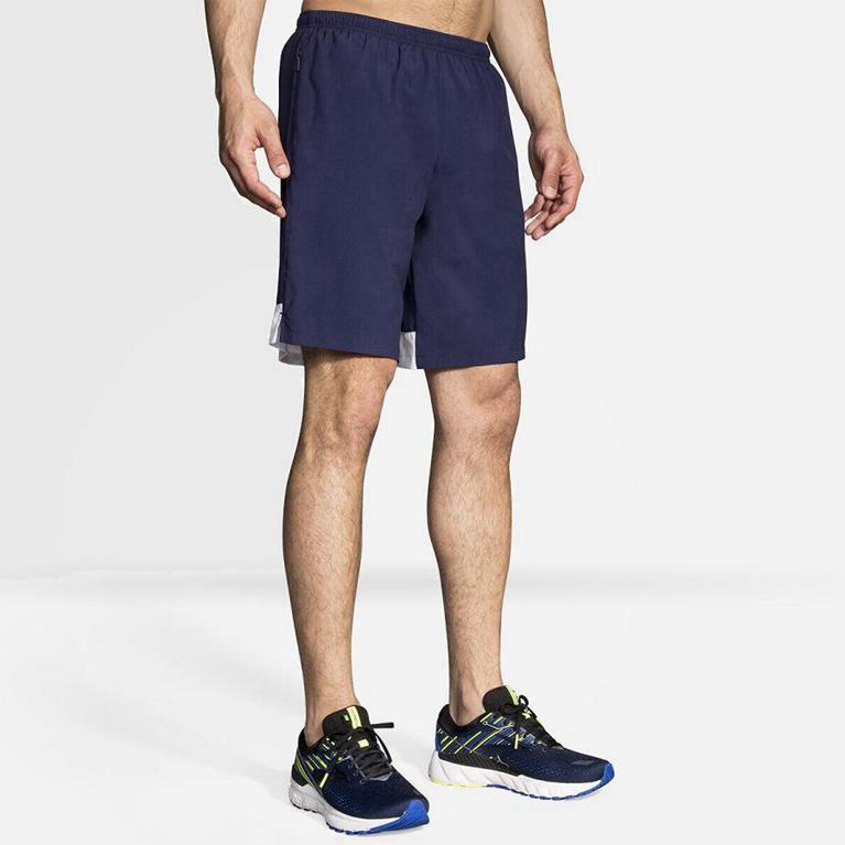 Brooks Go-To 9 Hombre Pantalones Cortos - Azules (7043VQJRF)